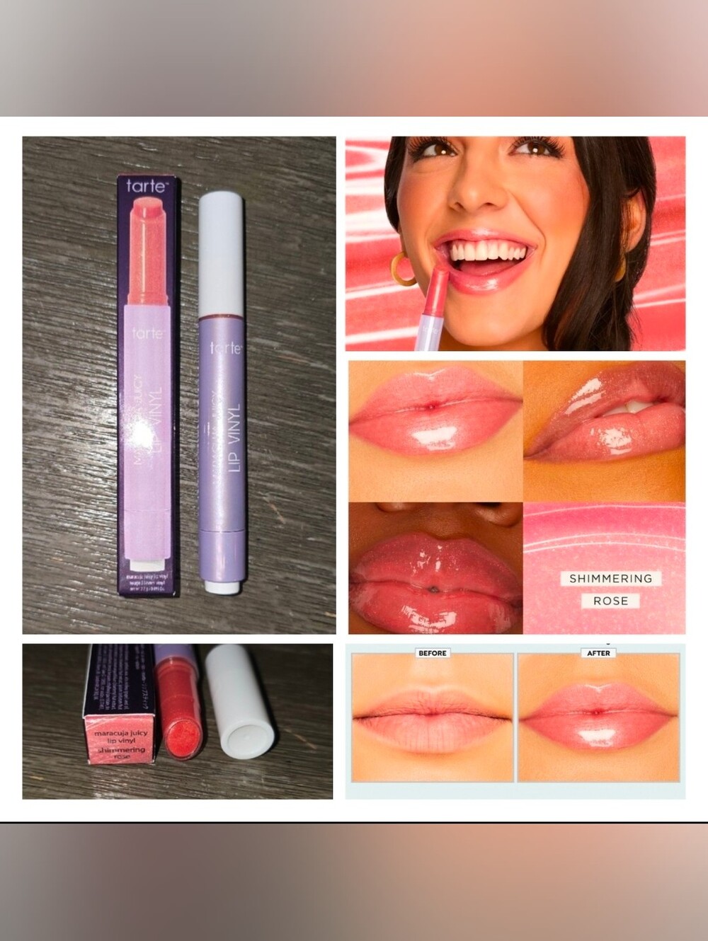 Tarte Maracuja Juicy Lip Vinyl "Shimmering Rose"